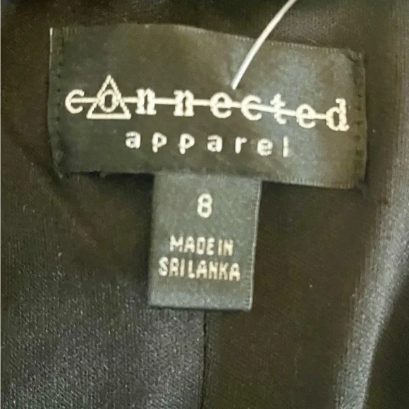 NWT Connected Apparel Black Sequin Dress - Picture 6 of 7